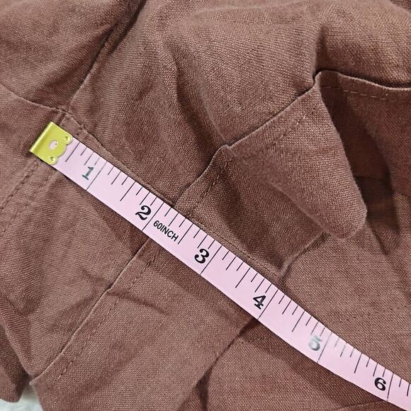 Athleta Cabo Linen 4" Short womens Size 22 Hearth Rose Lounge Summer NWOT - Picture 3 of 8